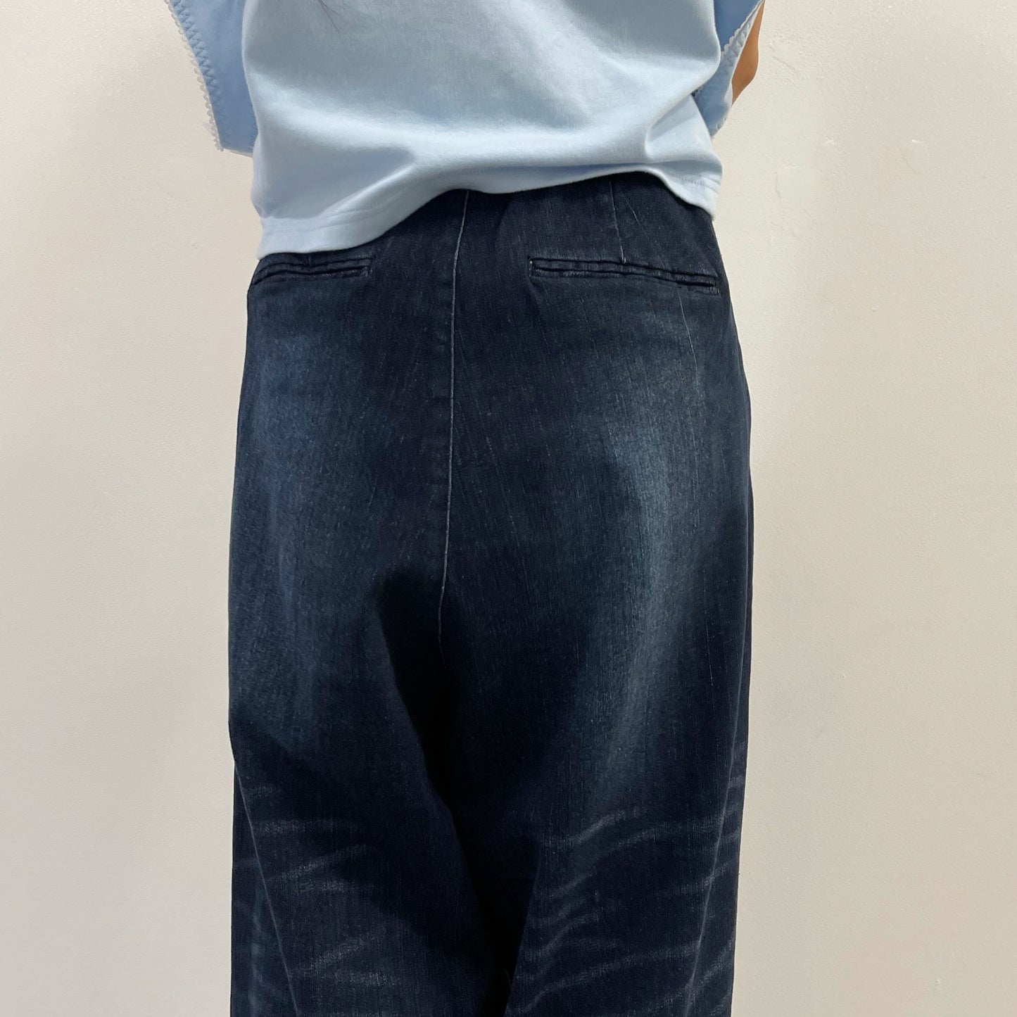 ARTIST'S DENIM TROUSERS / BLACK / ダメージ加工デニム