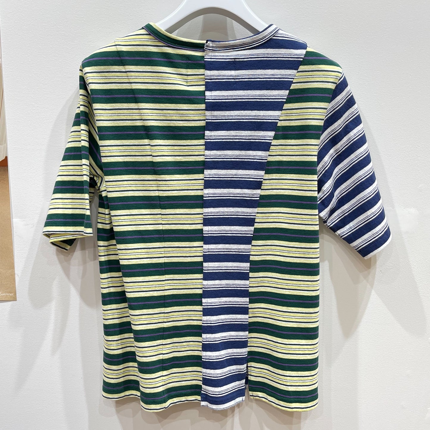 COMBINATION BORDER TEE / GREEN / ボーダーTシャツ