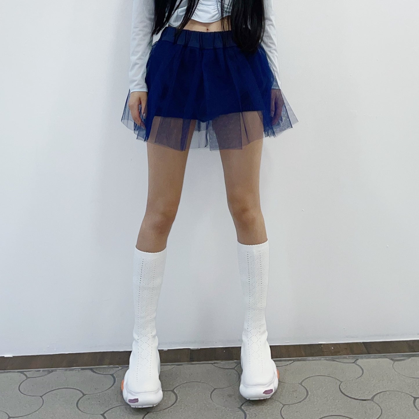 BALLERINA SHORTS / NAVY / バレリーナチュールショーツ