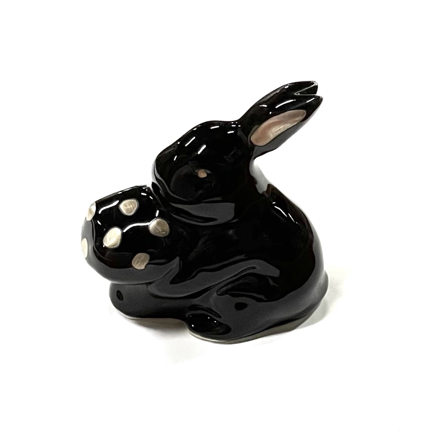 Mushroom&Black little bunny / マッシュルーム&ブラックリトルバニー / セラミック