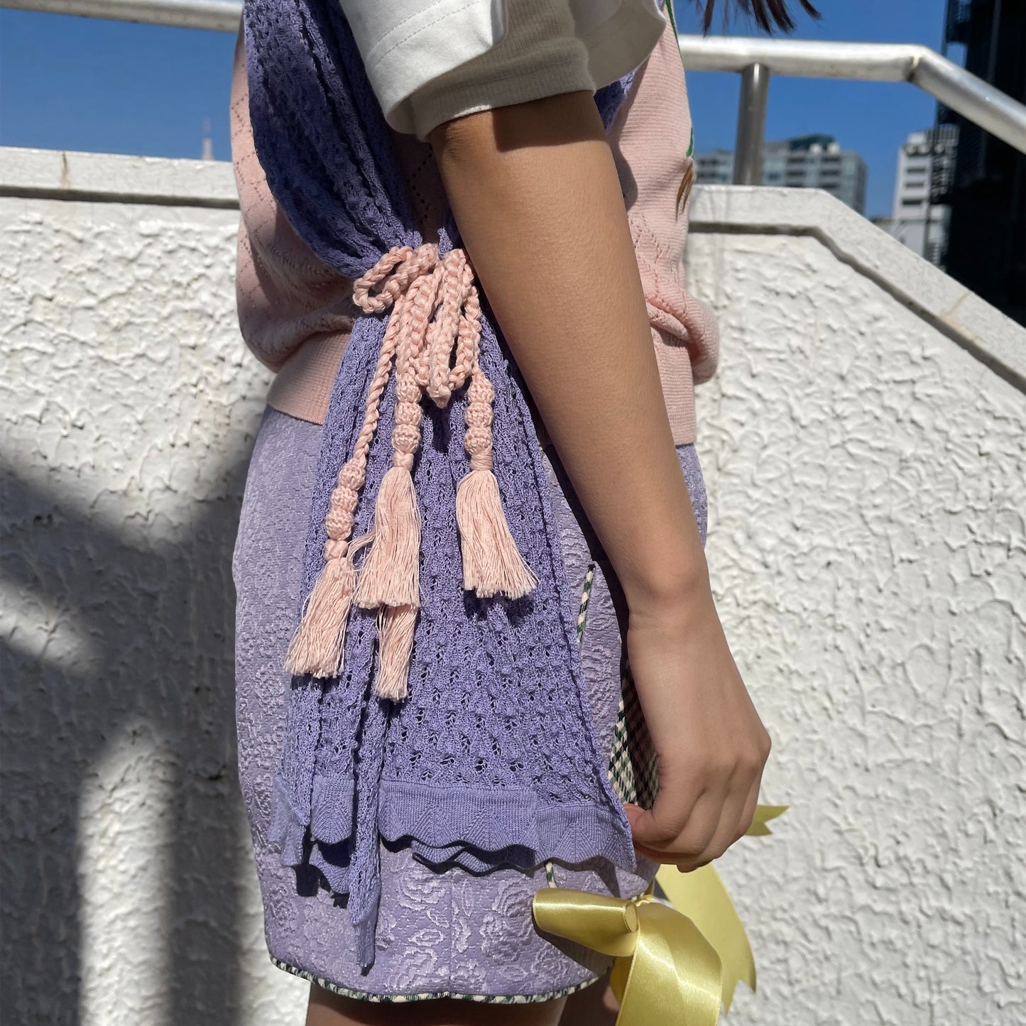 Does the Carpet Match The Drapes? Tops / Pink / ニットベスト