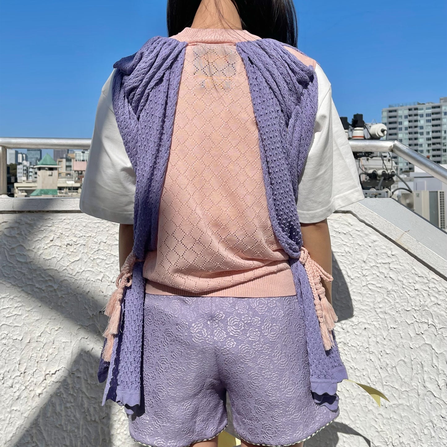 Does the Carpet Match The Drapes? Tops / Pink / ニットベスト