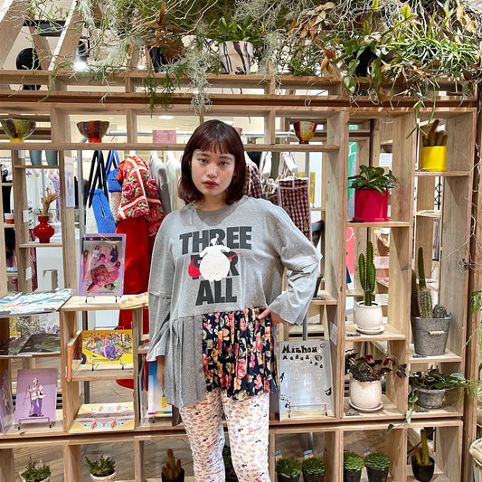 PLEATS TOPS / killdisco / プリントトップ