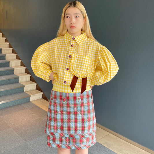 The Final Concealment 01 / Yellow With Tartan / ショートパンツ