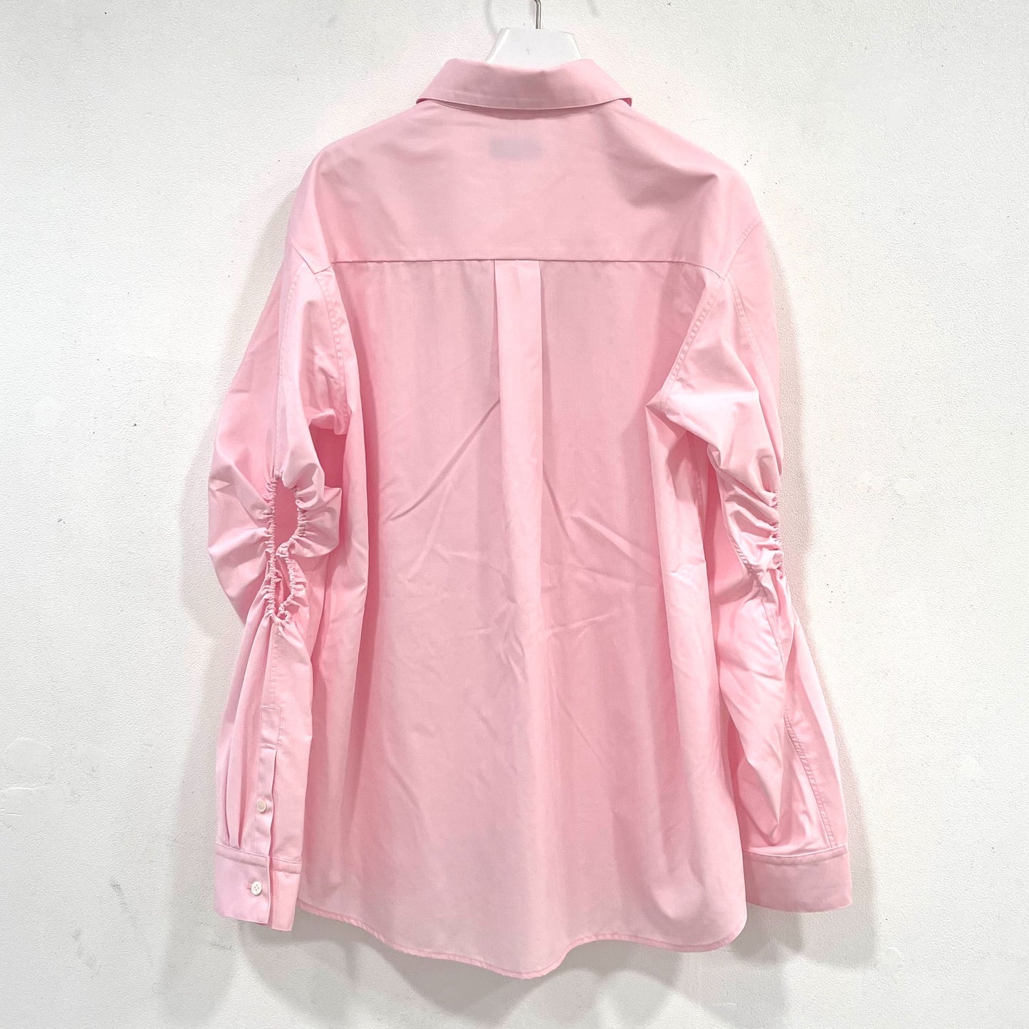 EG pin tucked Shirts / Pink / ピンタック丸襟シャツ