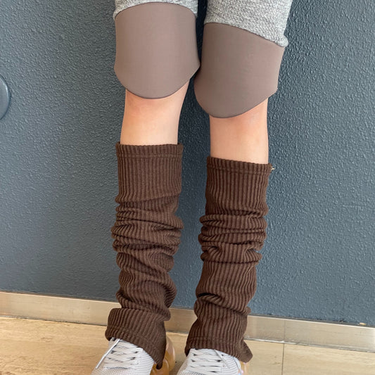 knee cushion long leggings / brown / ニークッションレギンス