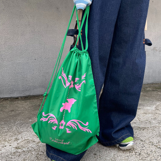 【SHEEP SOUVENIR】Sheep at play knapsack / green / ナップサック