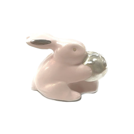 Mushroom&Pink little bunny / マッシュルーム&ピンクリトルバニー / セラミック