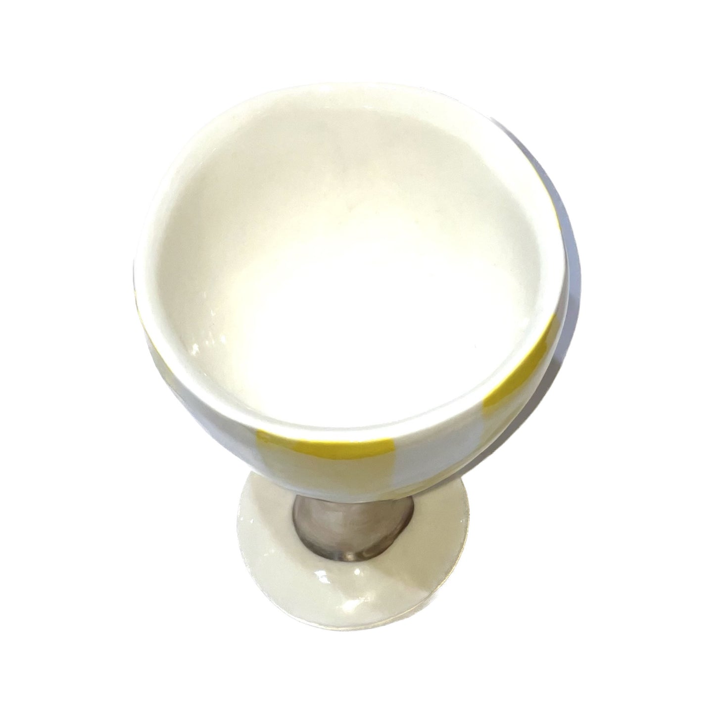 Yellow checkered bowl / イエローチェッカーボウル / セラミック