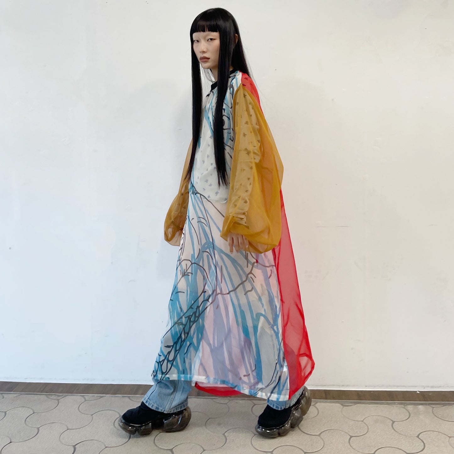 DENIM LEG COVER / LIGHT BLUE / デニムレッグウォーマー
