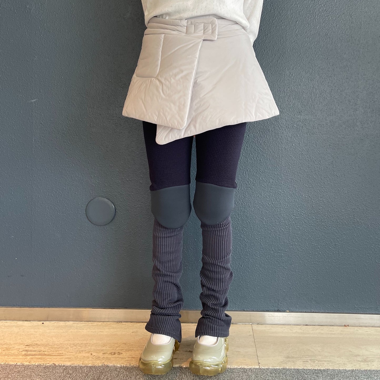 knee cushion long leggings / navy / ニークッションレギンス
