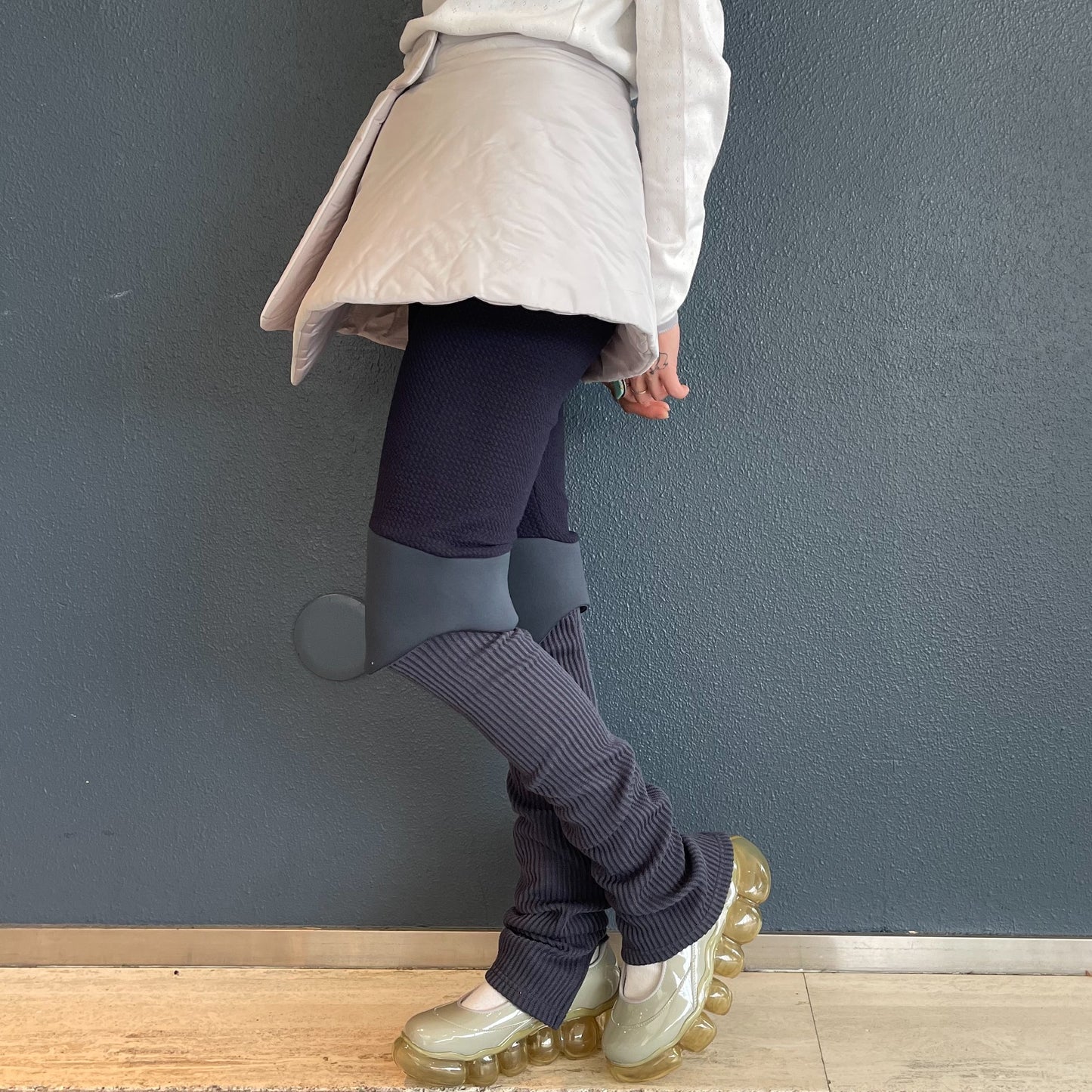 knee cushion long leggings / navy / ニークッションレギンス