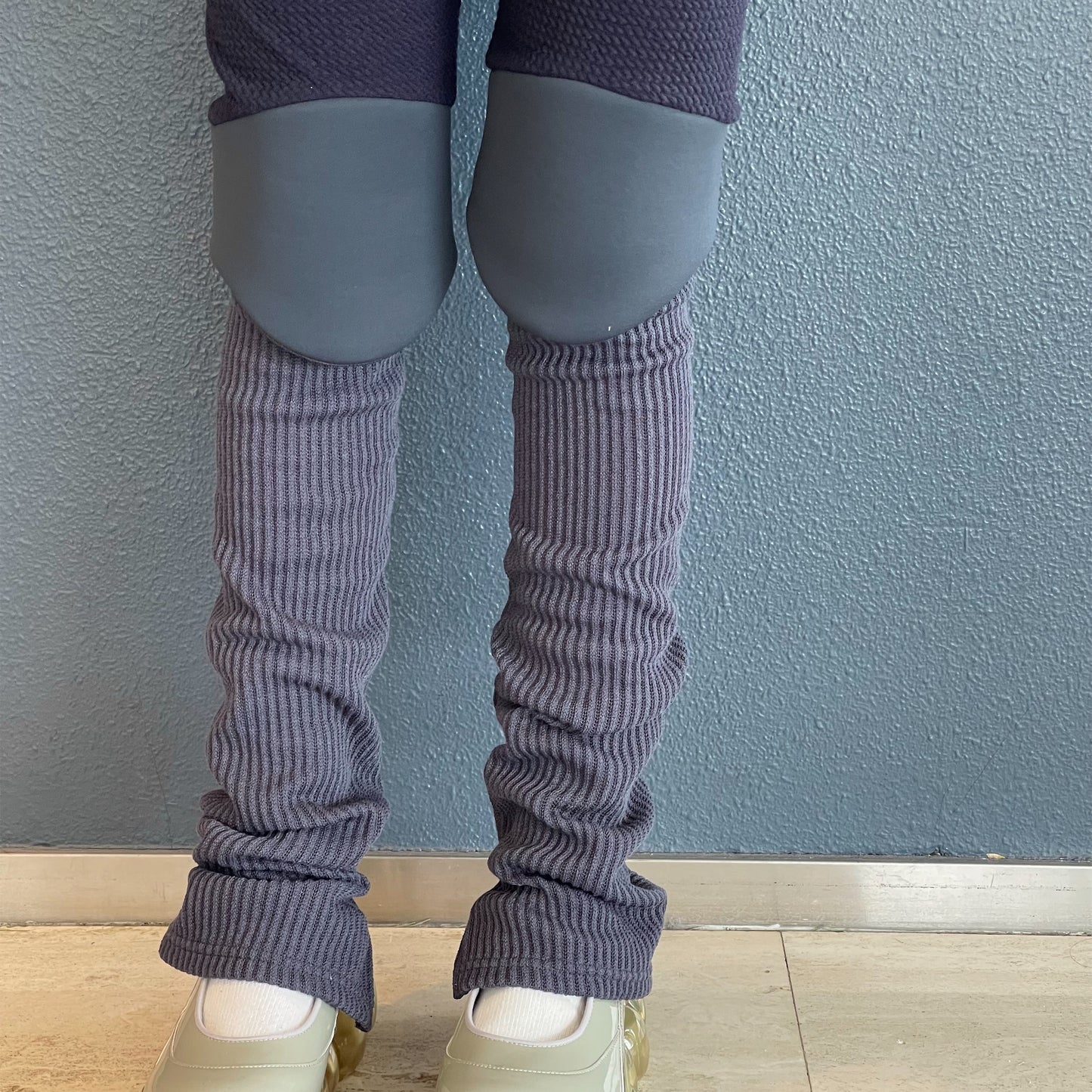 knee cushion long leggings / navy / ニークッションレギンス