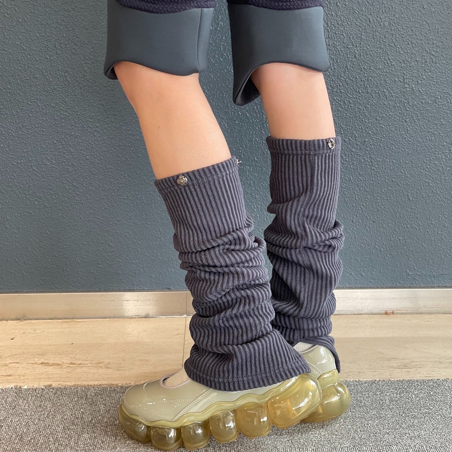 knee cushion long leggings / navy / ニークッションレギンス