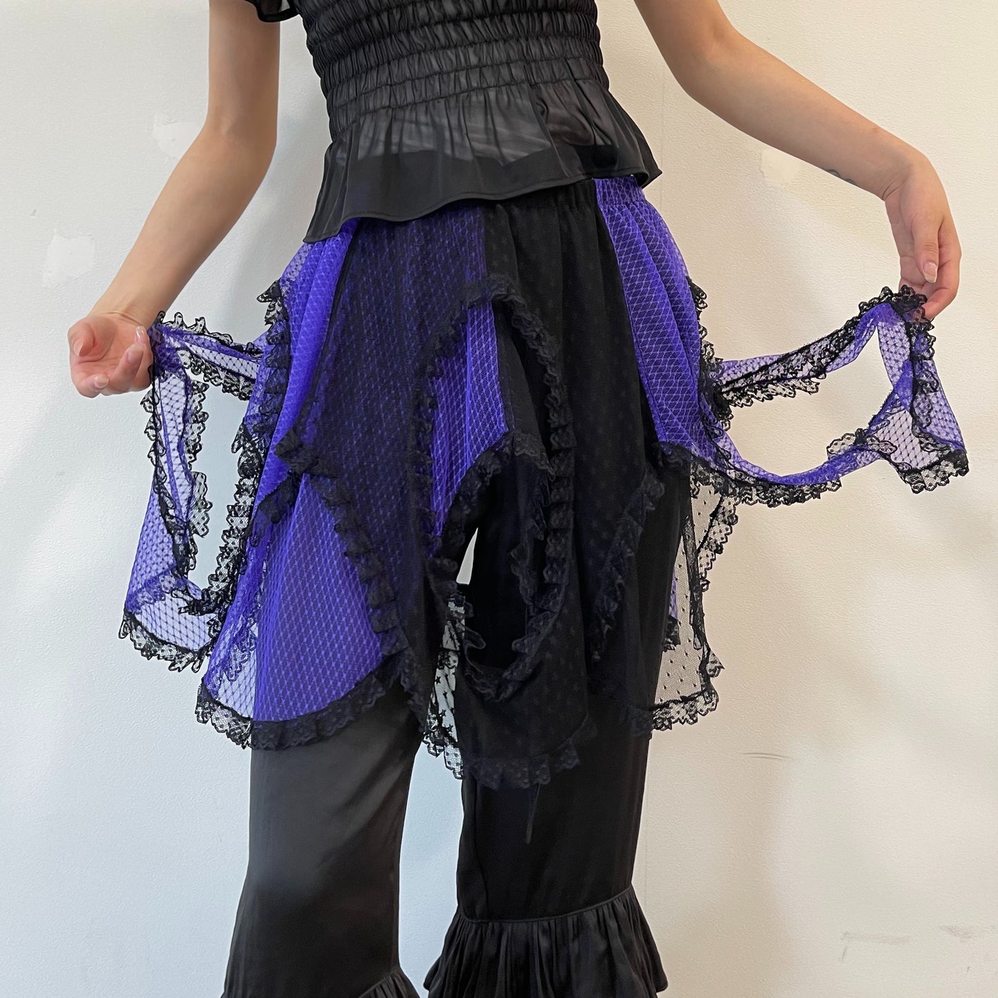 Short skirt / purple / チュールスカート