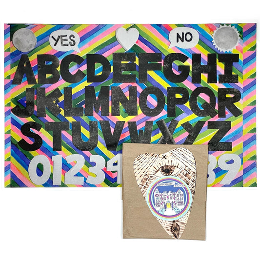 Ouija board with planchette / Frankie Martin