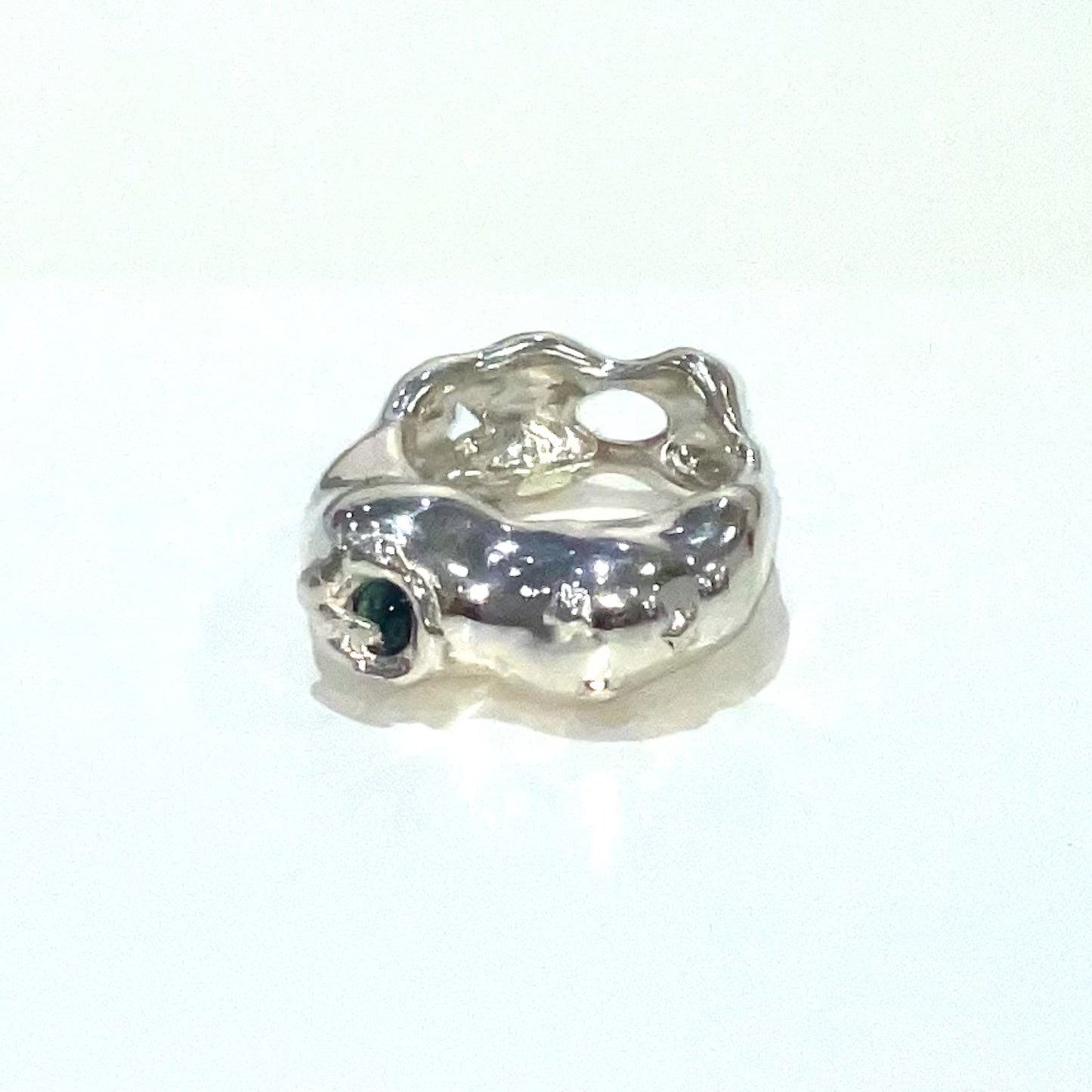 GEMSTONE RING / tourmaline green / シルバーリング