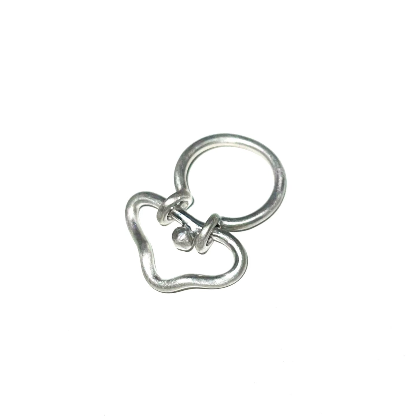 o.watery / circle ring / silver / クラウド / マット