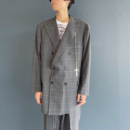 LUXEFABRICBESPOKEJ / PLAID / ウールジャケット