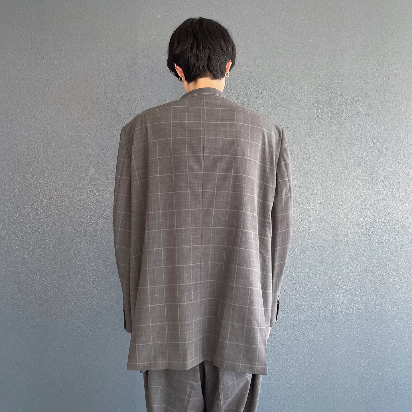 LUXEFABRICBESPOKEJ / PLAID / ウールジャケット