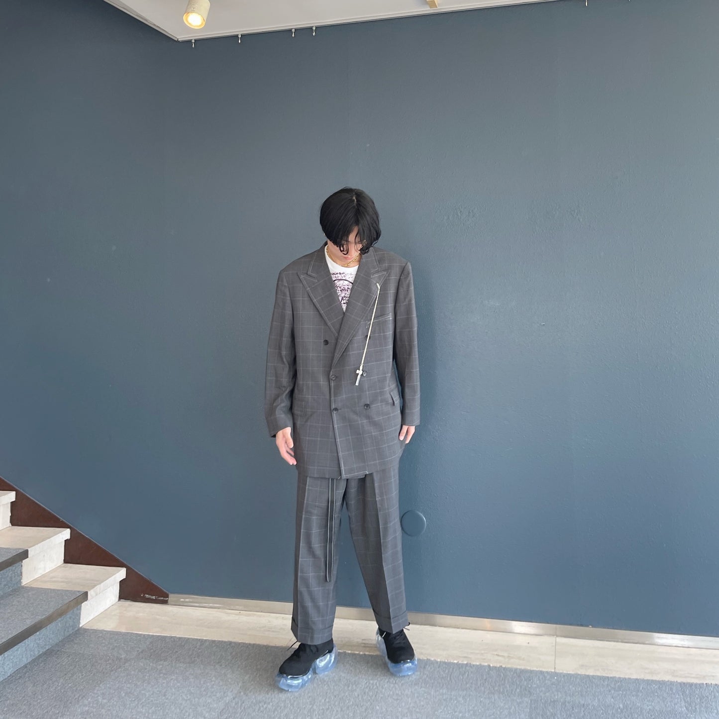 LUXEFABRICBESPOKEJ / PLAID / ウールジャケット