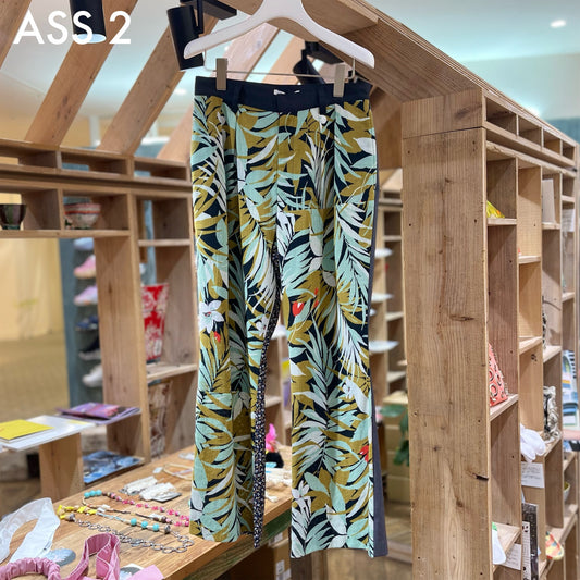 FLARED FLORAL PANTS / 古着リメイクパンツ