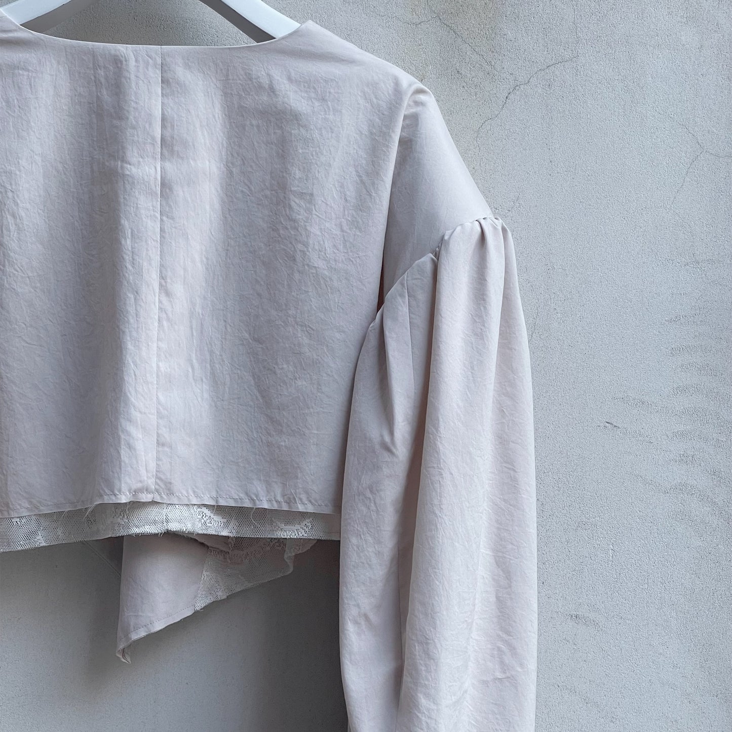 asymmetry jacket / beige / 2WAYジャケット