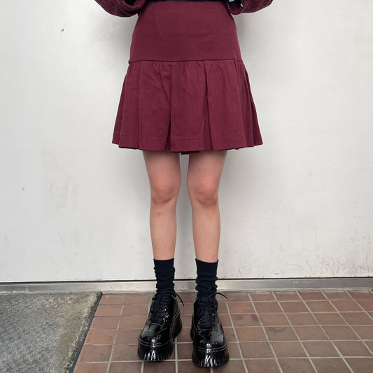 PEACHES MINI SKIRT / RED / ピーチミニスカート