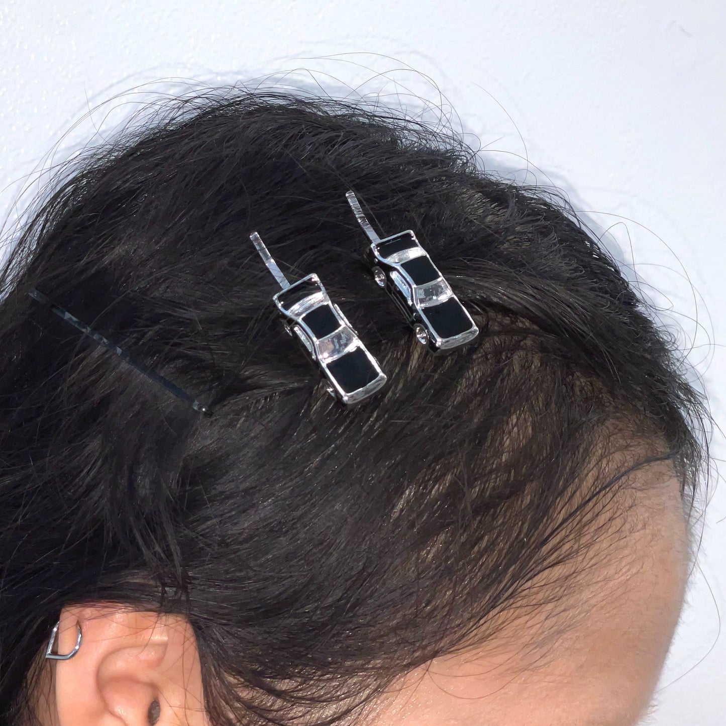 TRAFFIC JAM HAIRPINS / BLACK / カーチャームヘアピン