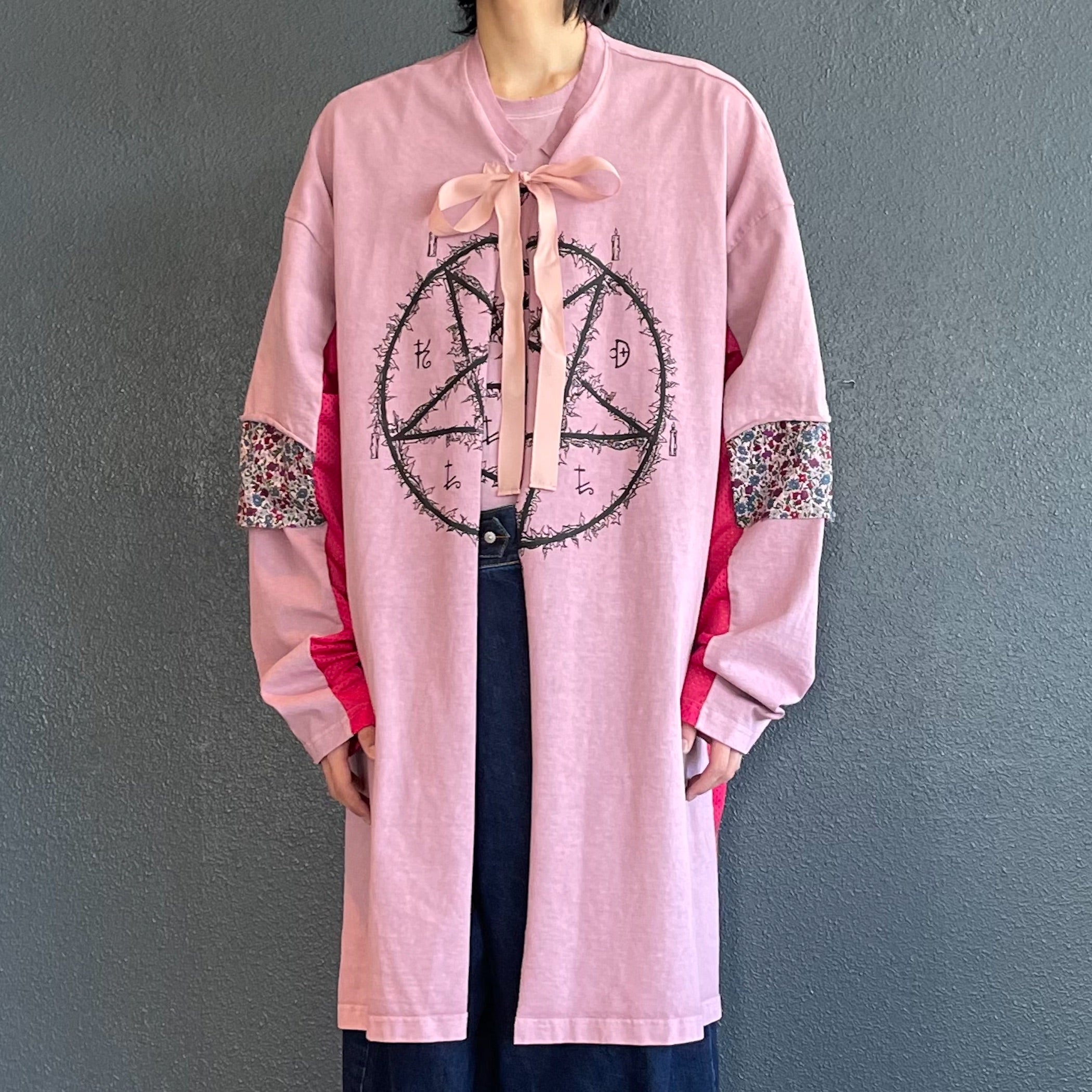 DESTROY LAYERED SHIRT / PINK OVERDYE / レイヤードシャツ | シープ