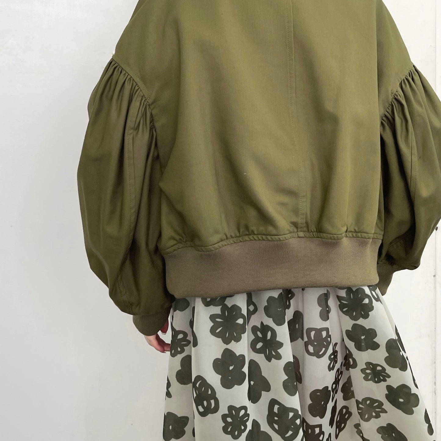 Ribbon Blouson / Olive / リボンブルゾン
