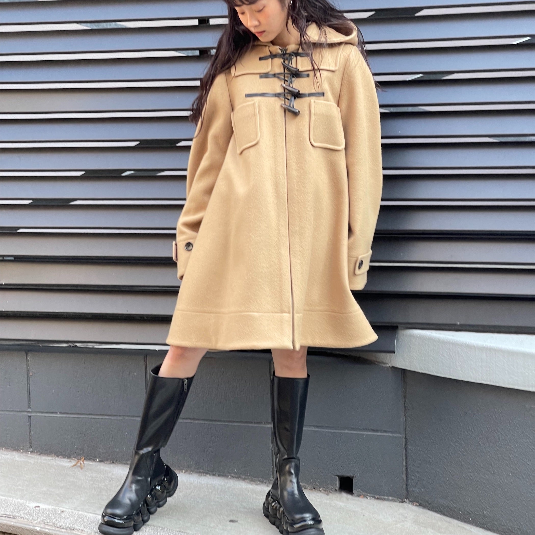 CAPE DUFFLE COAT / BEIGE / ケープダッフルコート | シープ / SHEEP