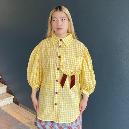 Scorpio Shirt / Beige / パフスリーブシャツ