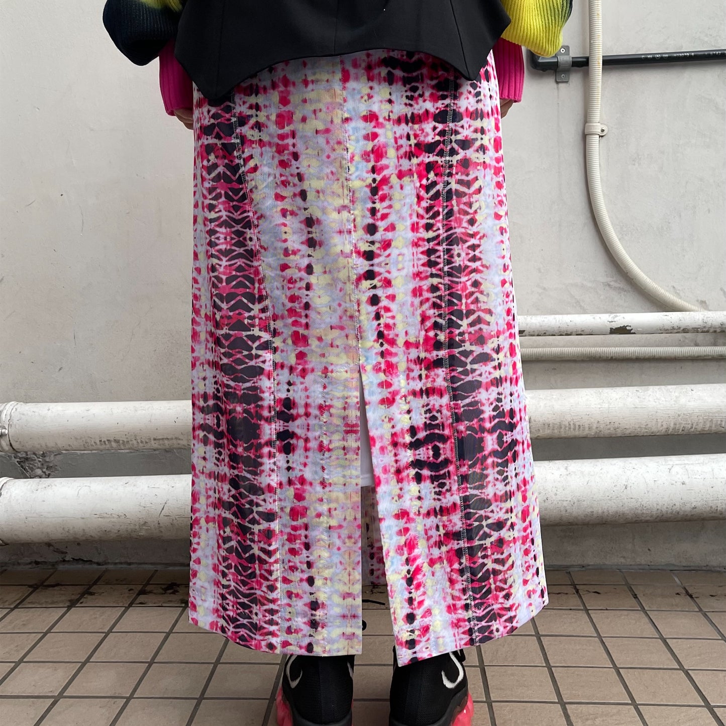 skirt under the skirt / pink / グラフィックスカート