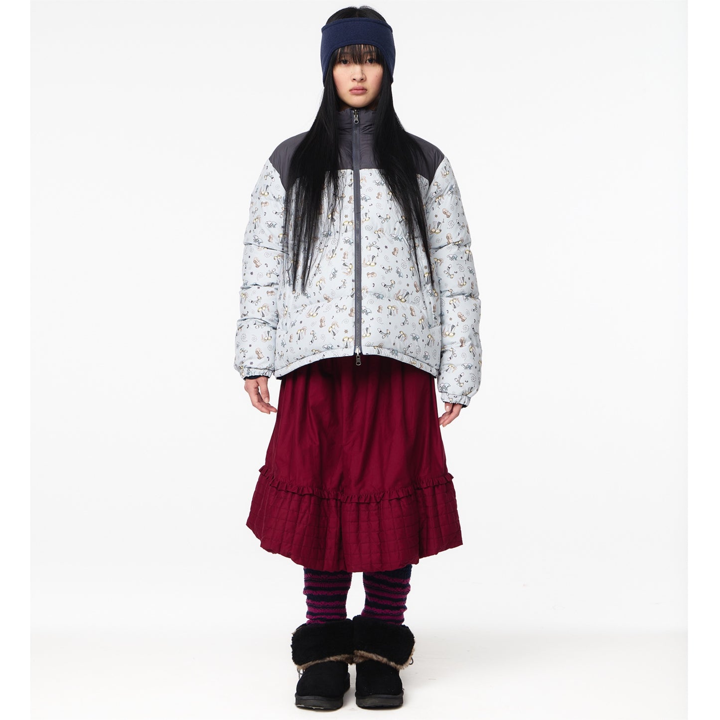 REVERSIBLE DOWN JACKET / NAVY / リバーシブルダウンジャケット