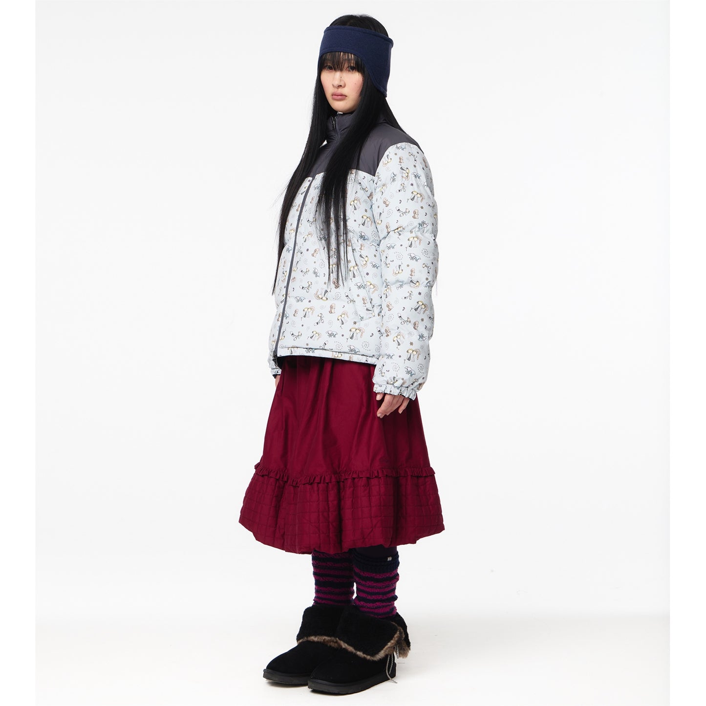 REVERSIBLE DOWN JACKET / NAVY / リバーシブルダウンジャケット