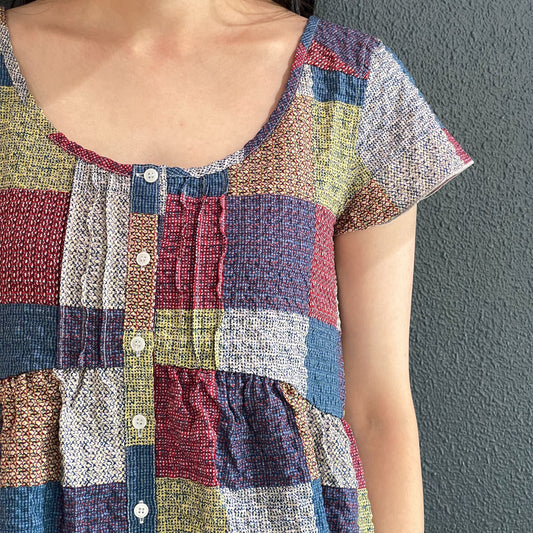 PINTUCK BLOUSE / MULTI / ピンタックブラウス