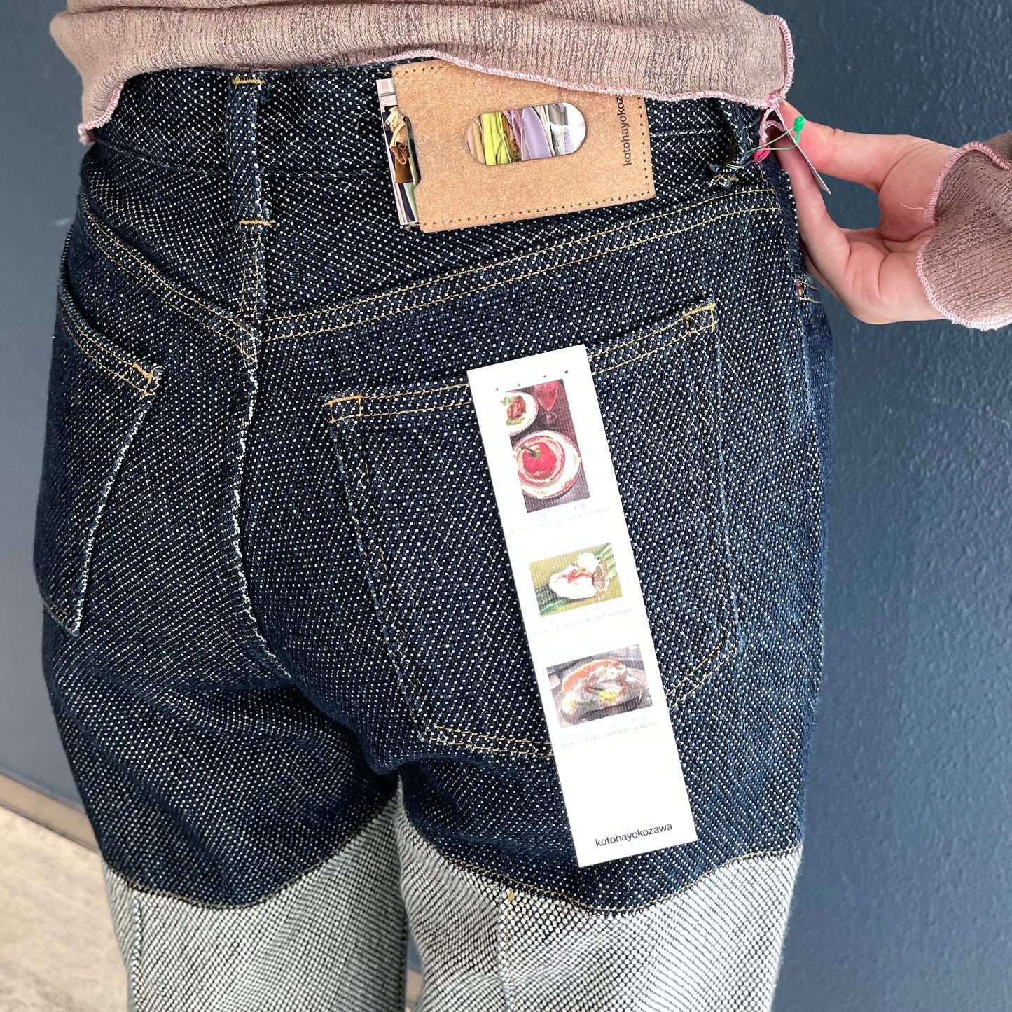 WAVE PANELLED PANTS / INDIGO / ウェーブパネルパンツ
