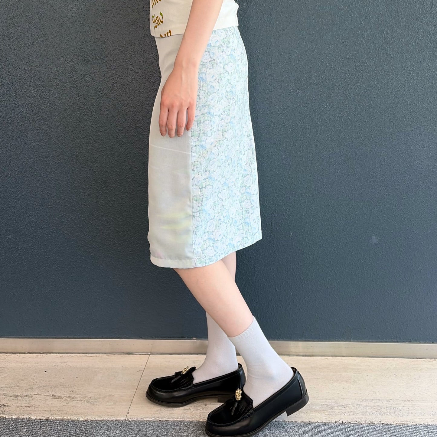 fountain medium skirt / print / プリントミディアムスカート