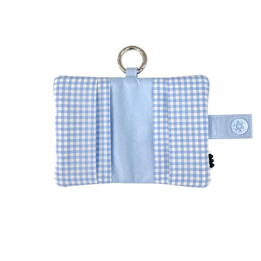 Lucky Card Book / gingham stars×baby blue / カードケース