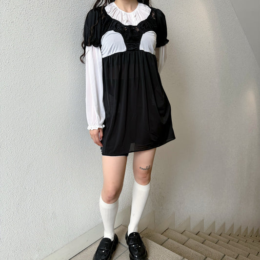 LOLITA KNICKERS DRESS / BLACK / ランジェリードレス