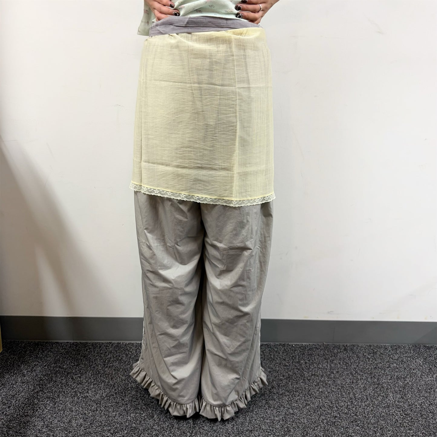 [fa.er.ie] sheer wrap skirt / lemon / ラップスカート