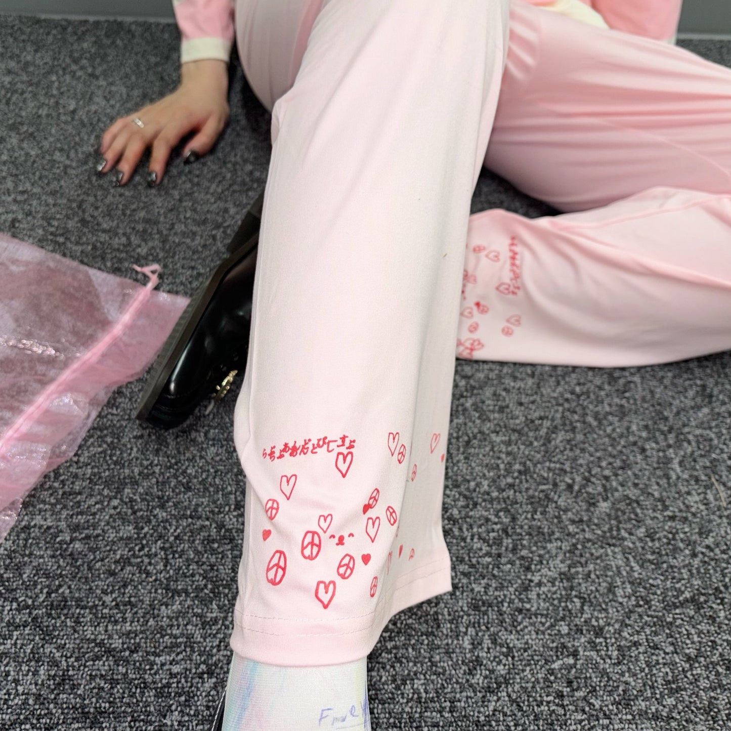 【SHEEP SOUVENIR】♡love & sheep✌︎ pajamas / pink x white / パジャマ