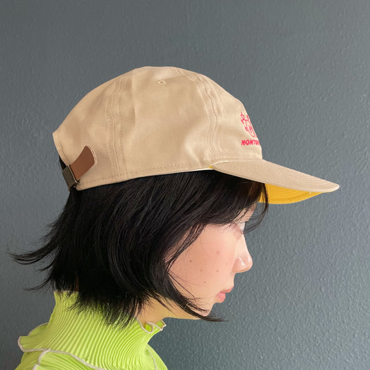 EMBROIDERY 2TONE CAP / BEIGE / 刺繍2トーンキャップ
