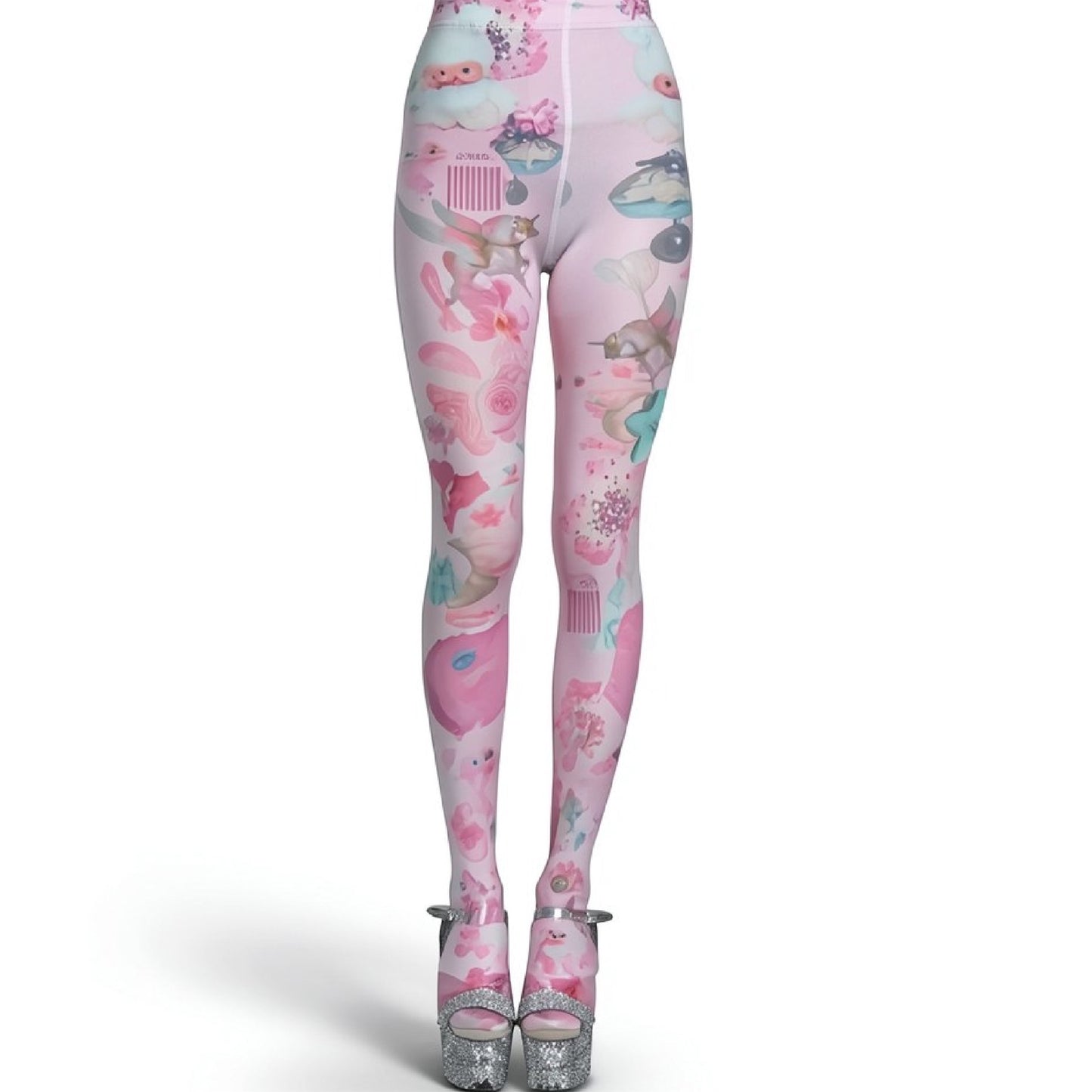Fav Tights / Pink / グラフィックプリントタイツ