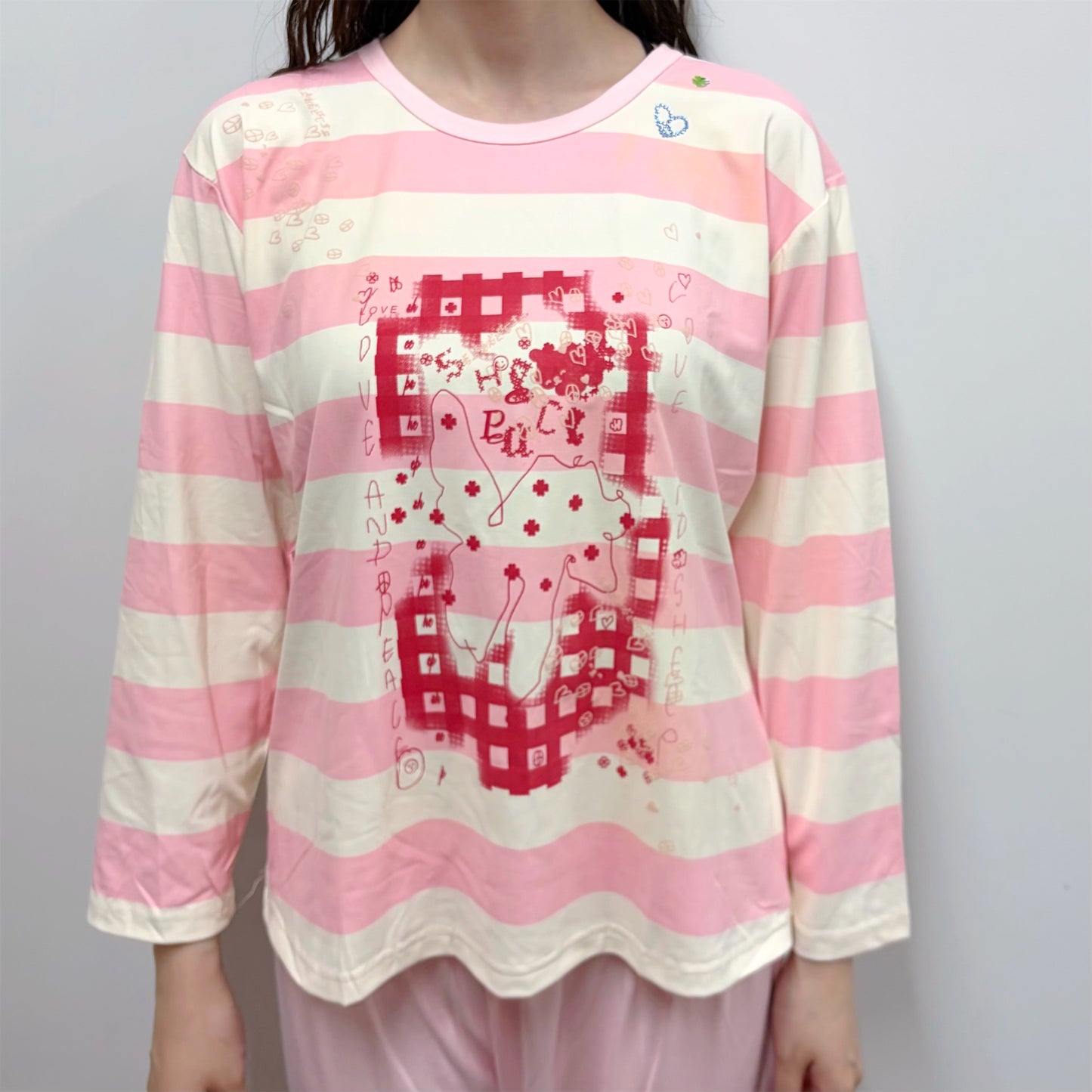 【SHEEP SOUVENIR】♡love & sheep✌︎ pajamas / pink x white / パジャマ