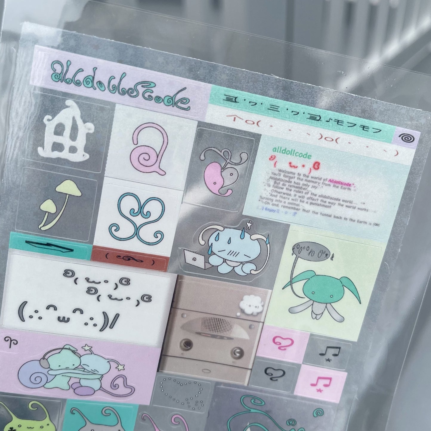 【alldollscode】sticker / ステッカー