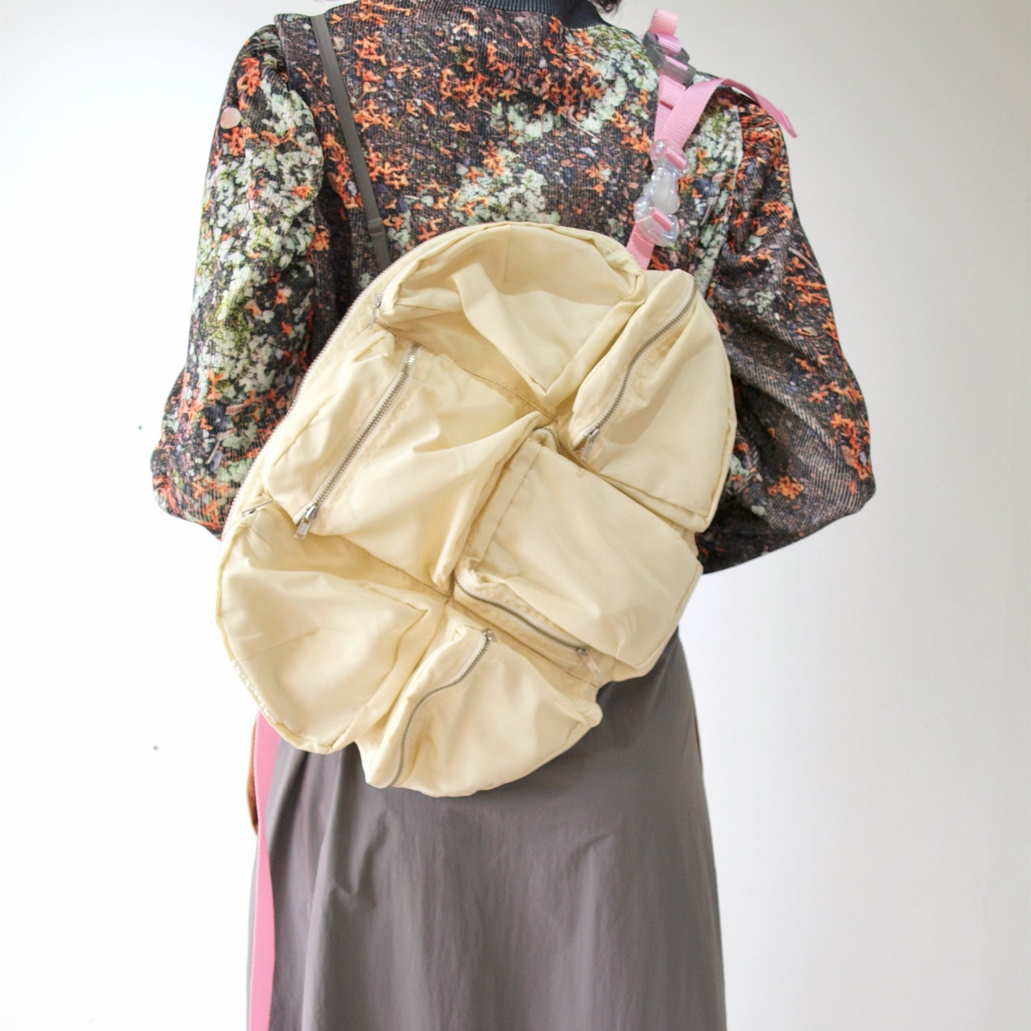 【SHEEP LIMITED】 MIKIOSAKABE 7pokets bag / Cream×Pink×Blue / ショルダーバッグ