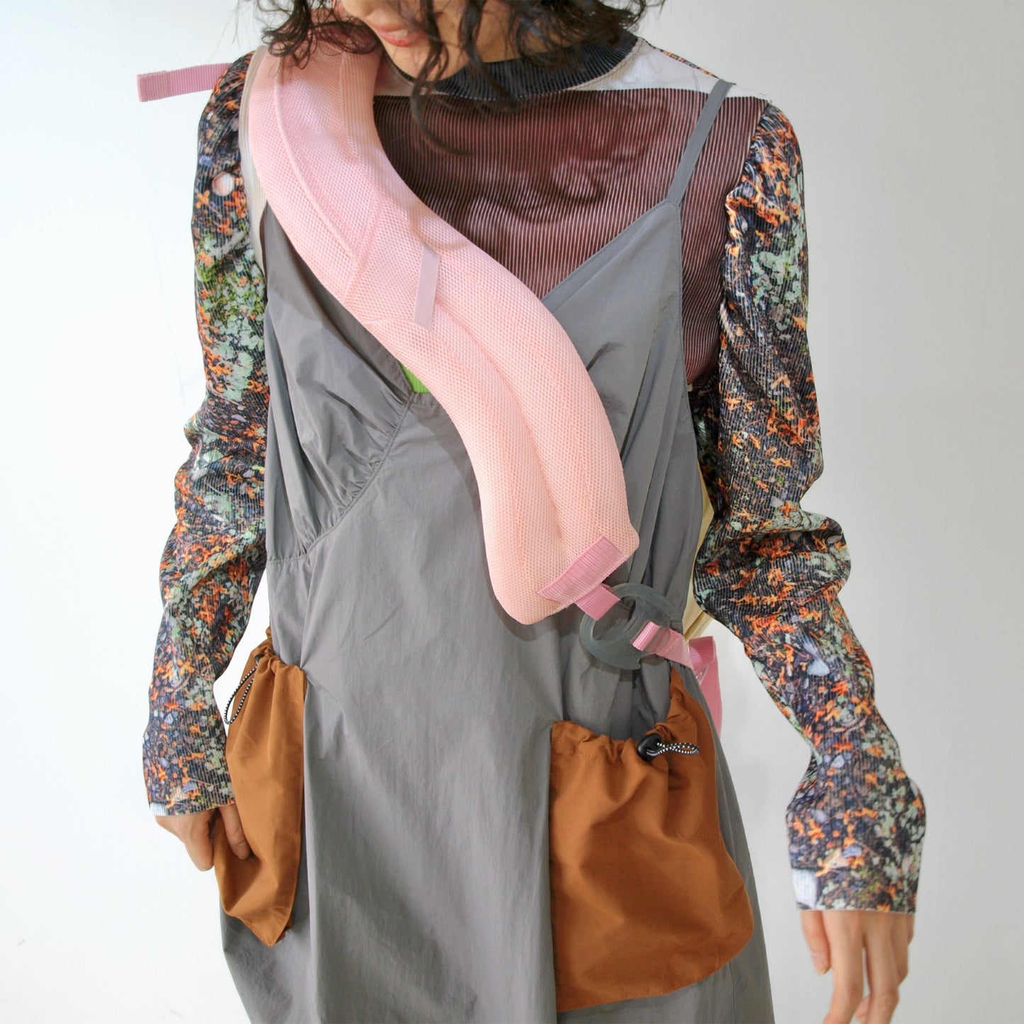 【SHEEP LIMITED】 MIKIOSAKABE 7pokets bag / Cream×Pink×Blue / ショルダーバッグ