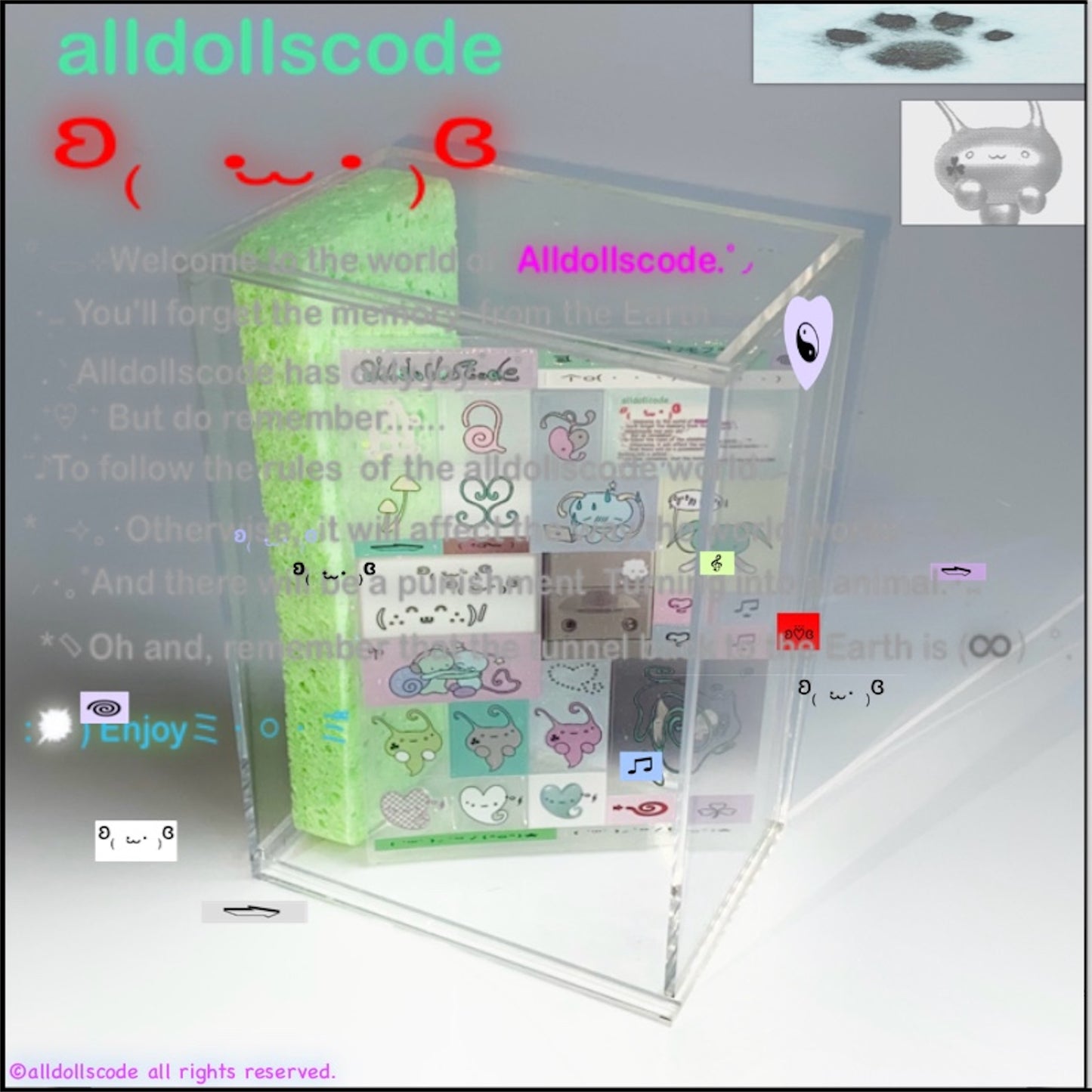 【alldollscode】sticker / ステッカー